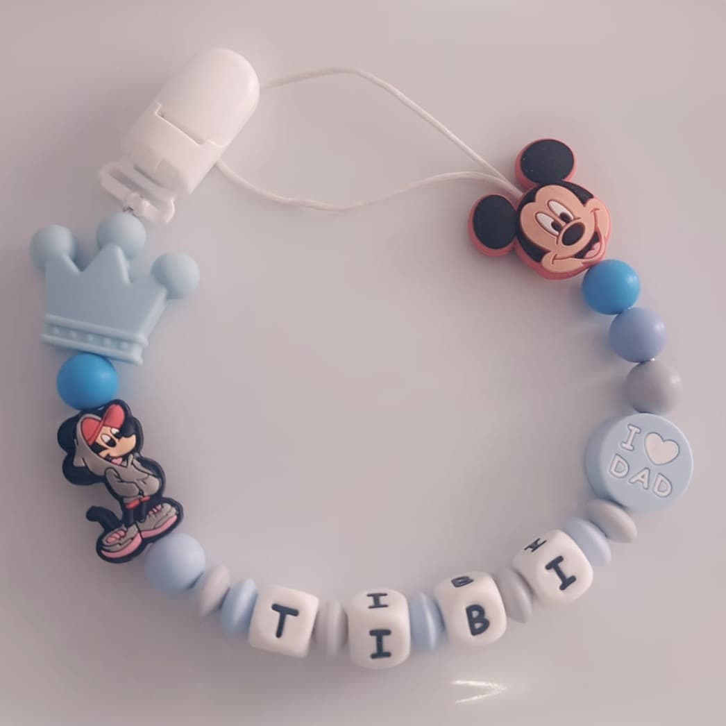 Aventurier – lănțișor de suzetă personalizat cu nume